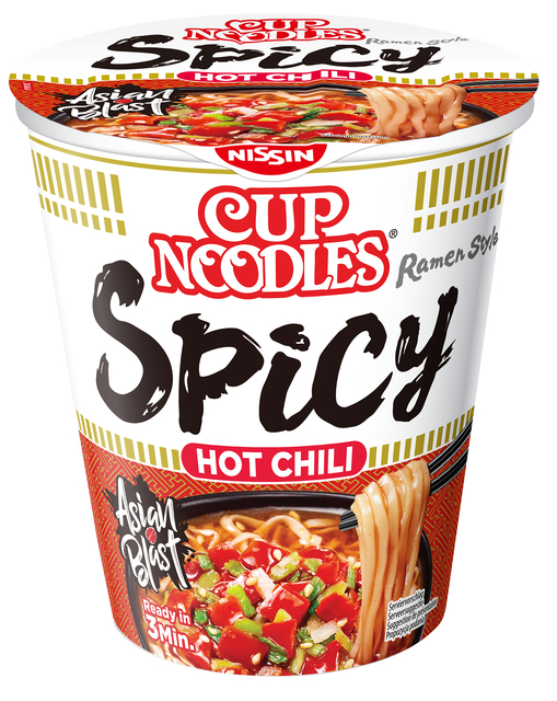 Noodles Nissin hot chili spicy cup Noodles Nissin hot chili spicy cup