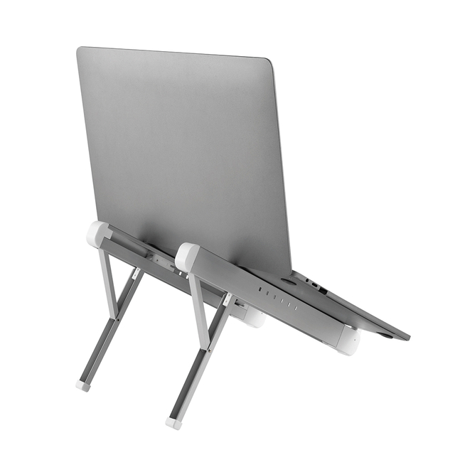 Laptopstandaard Neomounts NSLS010 opvouwbaar zilver