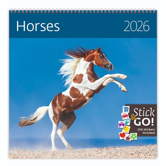 Kalender 2026 Helma 365 30x30cm paarden