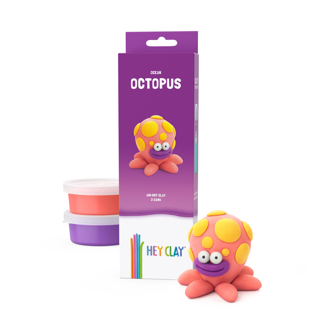 Klei Hey Clay Octopus 3 potjes