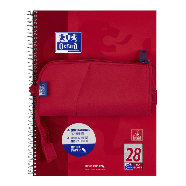 Pennenetui Oxford Stand-Up rood