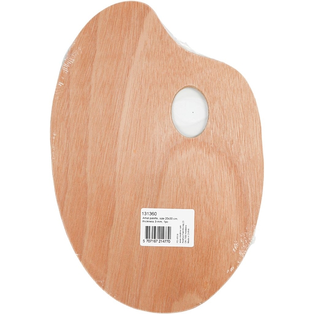 palet, hout, olieverf, kunstschilderspalet, rectief vorm