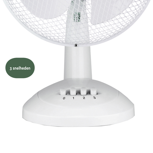 Tafelventilator BRASQ F400 Ø 30cm wit
