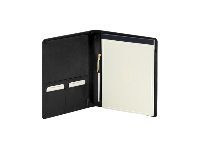 Schrijfmap van der Spek A5 buffelleer zwart Schrijfmap van der Spek A5 buffelleer zwart