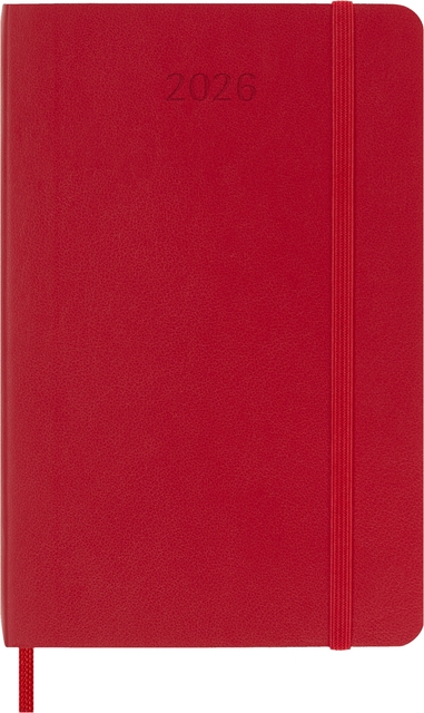 Agenda 2026 Moleskine 12M Planner Weekly 7dagen/1pagina pocket sc scarlet red Agenda 2026 Moleskine 12M Planner Weekly 7dagen/1pagina pocket sc scarlet red