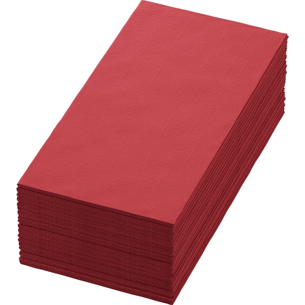 Duni Servet 40x40cm 1_8 vouw 2lgs Bordeaux doos 5x300 stuks