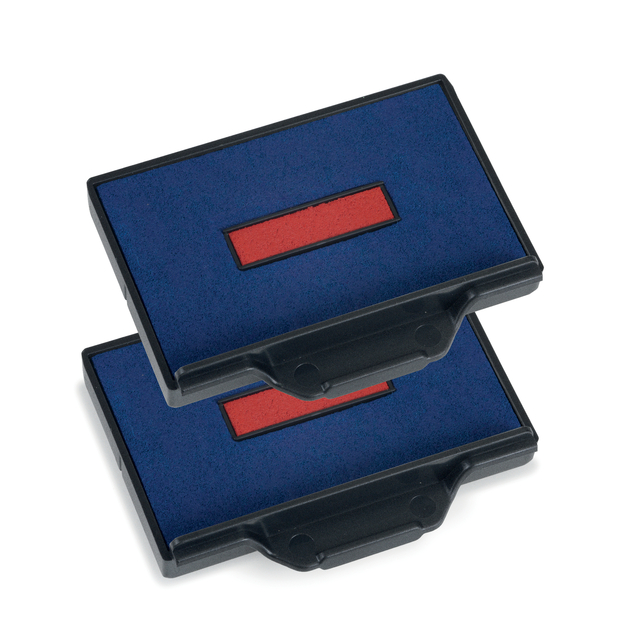 Stempelkussen Trodat Professional 6/56/2 2 stuks blauw en rood Stempelkussen Trodat Professional 6/56/2 2 stuks blauw en rood