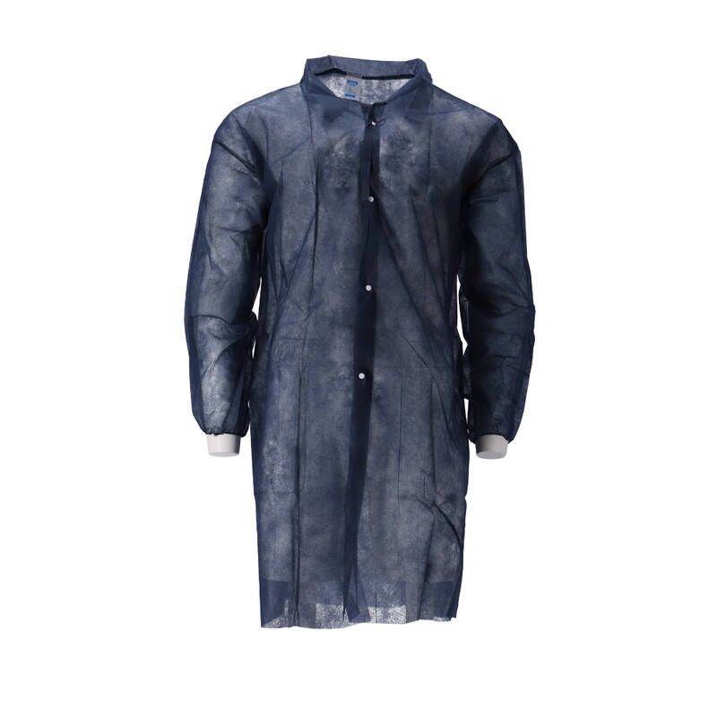 CMT PP Non woven Jas Blauw Maat XXL Drukknopen doos 100st CMT PP Non woven Jas Blauw Maat XXL Drukknopen doos 100st