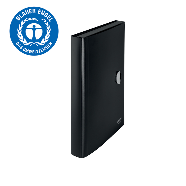 binder, ringbinder, zwart, plastic, A4