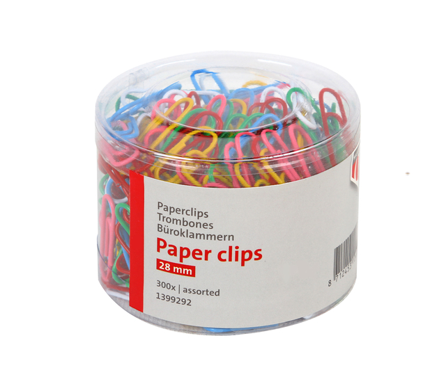 Paperclip Quantore 28mm 300 stuks assorti Paperclip Quantore 28mm 300 stuks assorti