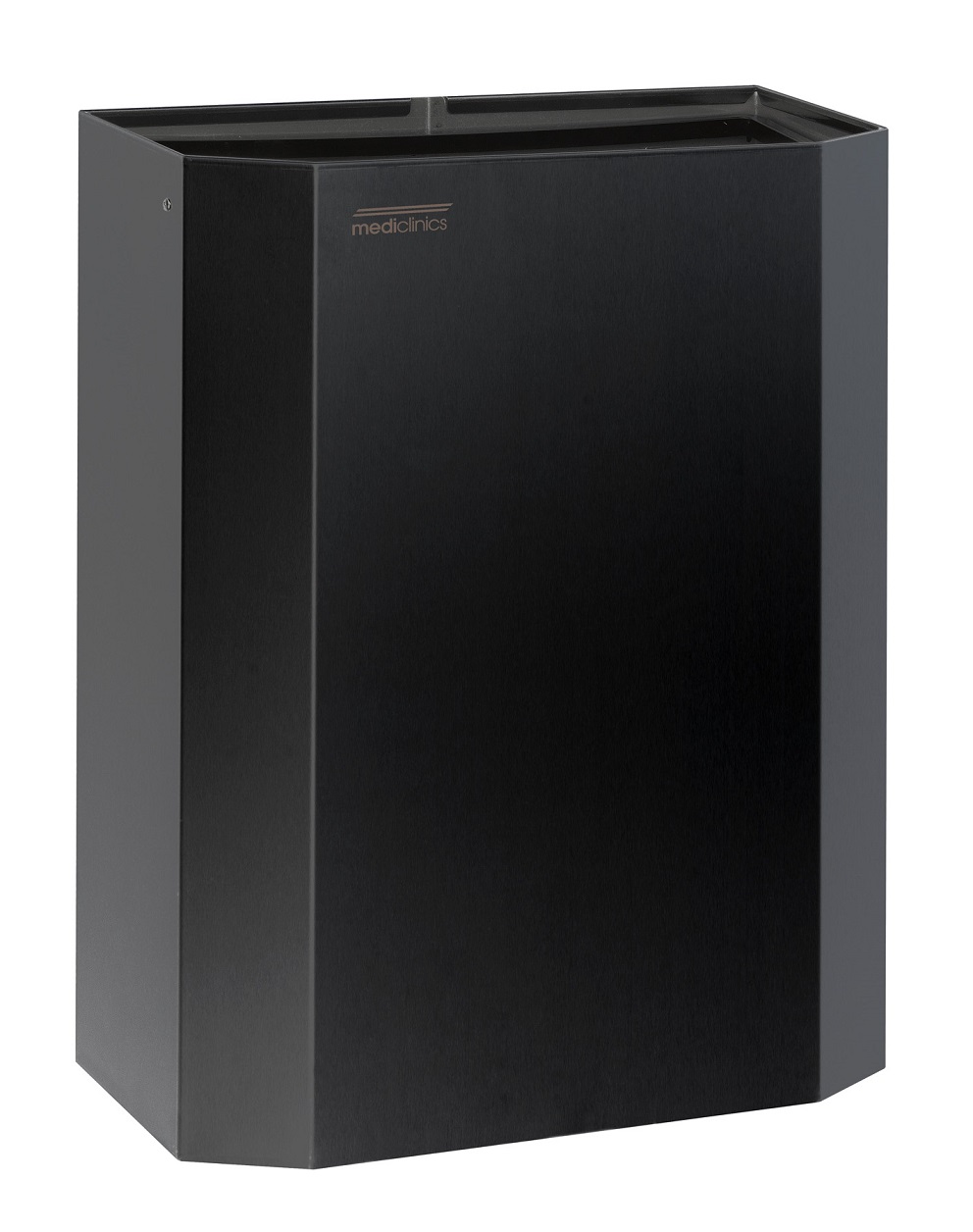 Mediclinics Afvalbak open 25ltr Zwart