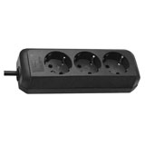 Brennenstuhl Eco-Line, stekkerdoos, 3 sockets, 1.5m, zwart Brennenstuhl Eco-Line, stekkerdoos, 3 sockets, 1.5m, zwart