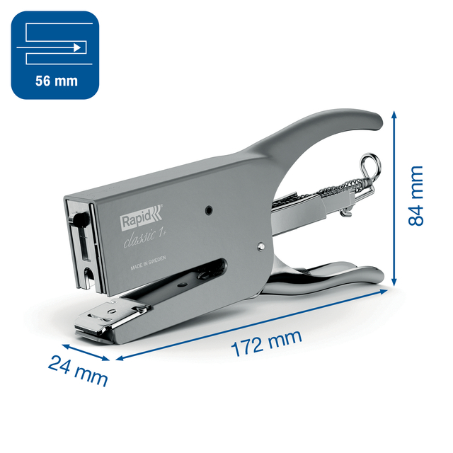 stapler, ministapler, 56 mm, 172 mm, 84 mm