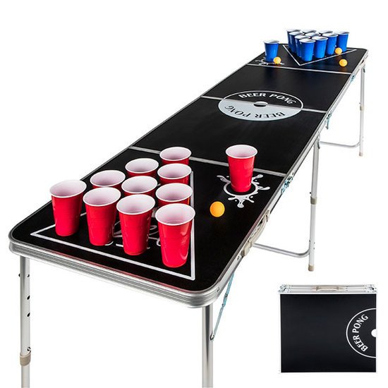 Bierpong Tafel - Beer Pong Table - Opvouwbaar en draagbaar als koffer Bierpong Tafel - Beer Pong Table - Opvouwbaar en draagbaar als koffer