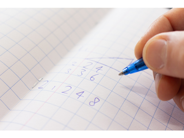 notebook, grid paper,  loose leaf, handwriting, blue ink
