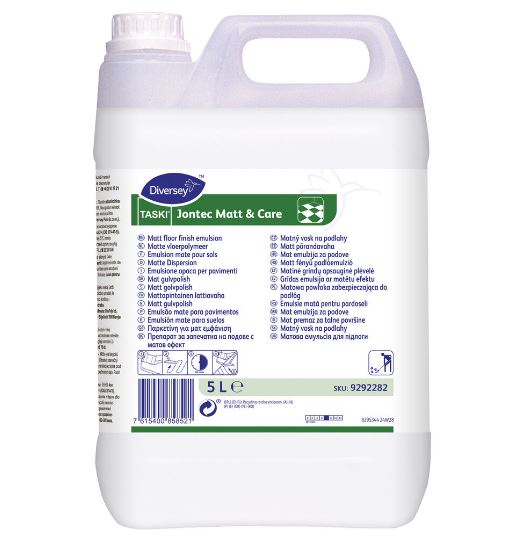 Taski Jontec Matt en Care Matglans Vloeremulsie 2x5 liter Taski Jontec Matt en Care Matglans Vloeremulsie 2x5 liter
