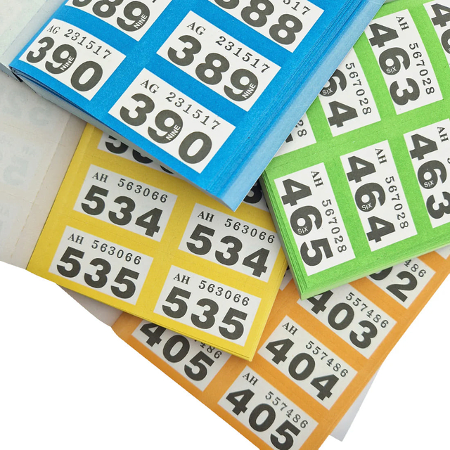 Nummerblok 1-1000 assorti 6 stuks