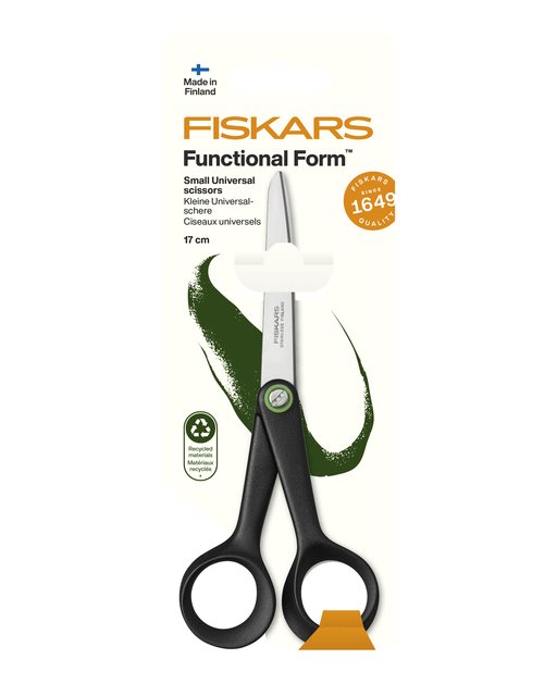 Schaar Fiskars Functional Form universeel klein 17cm zwart Schaar Fiskars Functional Form universeel klein 17cm zwart