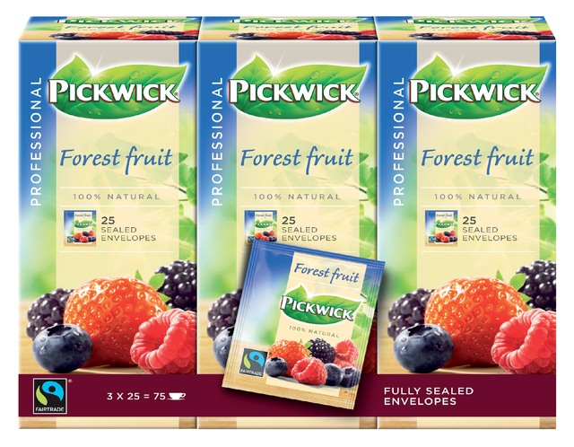 Thee Pickwick Fair Trade forest fruit 25x1.5gr Thee Pickwick Fair Trade forest fruit 25x1.5gr