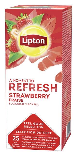 Thee Lipton Refresh strawberry 25x1.5gr Thee Lipton Refresh strawberry 25x1.5gr