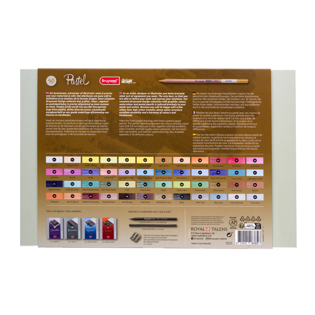 Kleurpotloden Bruynzeel 8840 Design pastel 48stuks assorti