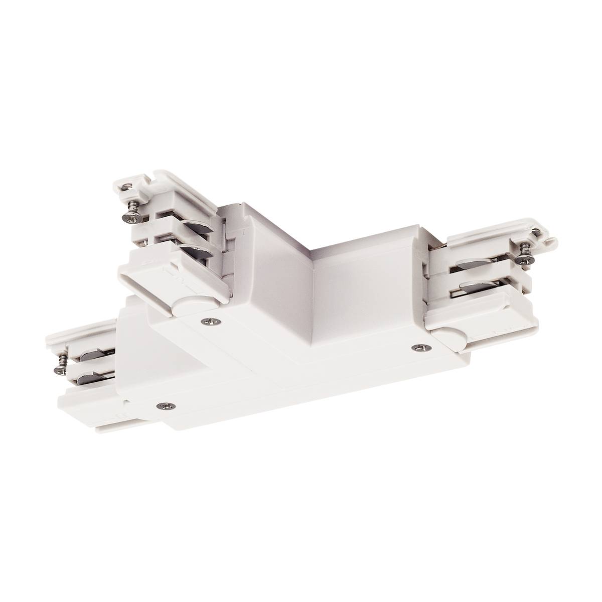 T-verbinder S-TRACK 3F-rail aarde R-versie wit