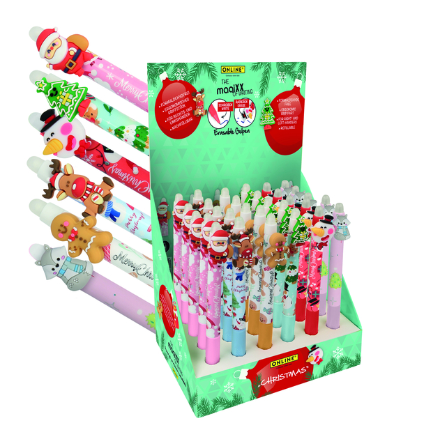 Gelschrijver Online Magixx X-mass 0.7mm assorti Gelschrijver Online Magixx X-mass 0.7mm assorti