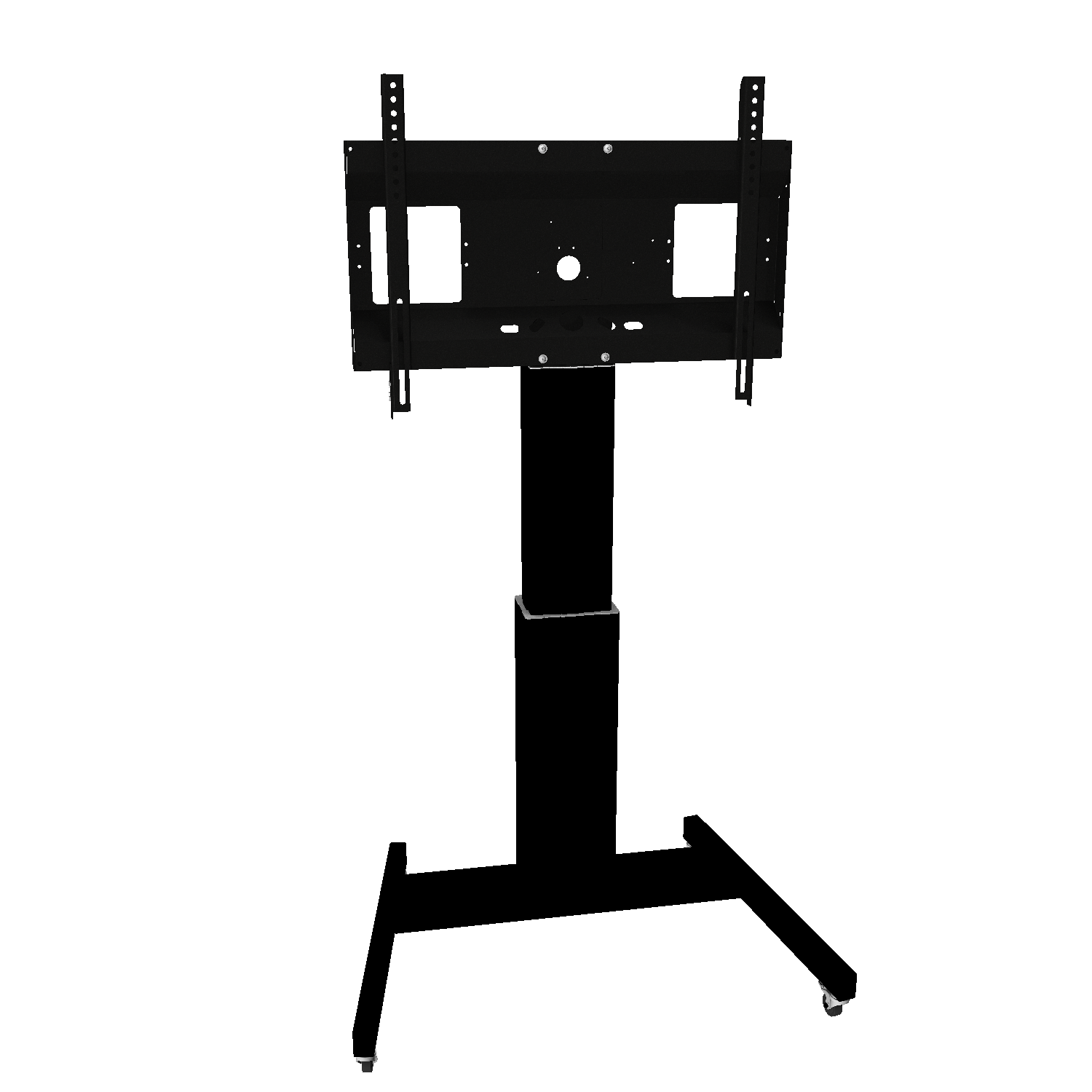 Elektrisch in hoogte verstelbare tv-trolley, verrijdbaar monitorstatief, 50 cm slag Elektrisch in hoogte verstelbare tv-trolley, verrijdbaar monitorstatief, 50 cm slag
