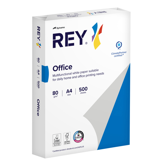 Kopieerpapier Rey Office A4 80gr wit 500 vel