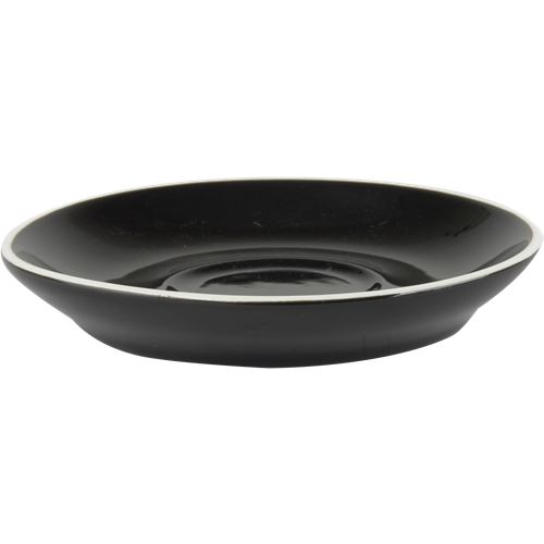 Cappuccinoschotel Colors Palmer 14cm Zwart  doos 6 stuks