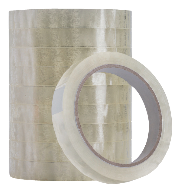 Plakband Quantore 15mmx66m transparant Plakband Quantore 15mmx66m transparant
