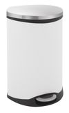 EKO Pedaalemmer 50 liter Shell-Bin Wit Mat RVS
