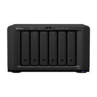 Synology DiskStation DS1621+ NAS | 6 Drive Bays | AMD Ryzen V1500B | 4x Gigabit Ethernet | Desktop | Zwart Synology DiskStation DS1621+ NAS | 6 Drive Bays | AMD Ryzen V1500B | 4x Gigabit Ethernet | Desktop | Zwart