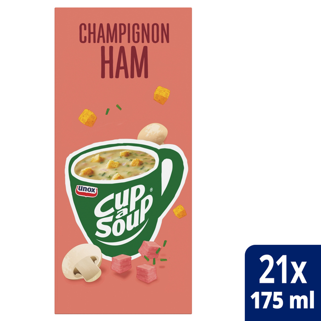 Cup-a-Soup Unox champignon ham 21x175ml Cup-a-Soup Unox champignon ham 21x175ml