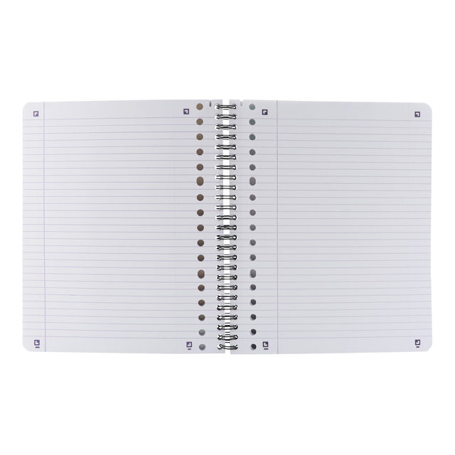 Collegeblok Oxford School A5+ lijn 17-gaats 160 pagina's 80gr voordeelpak assorti 3 stuks