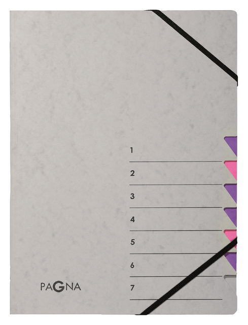 Sorteermap Pagna Easy A4 7 tabs paars lila Sorteermap Pagna Easy A4 7 tabs paars lila