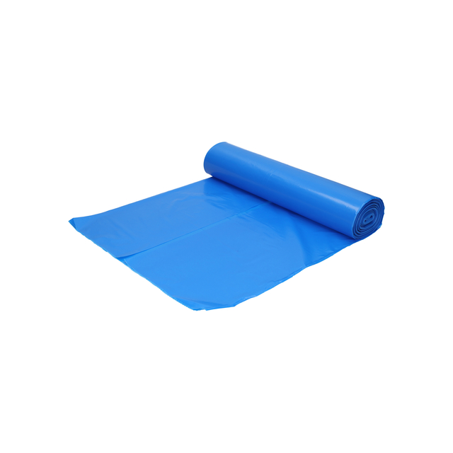 plastic, roll, blauw, vel, afvalzak
