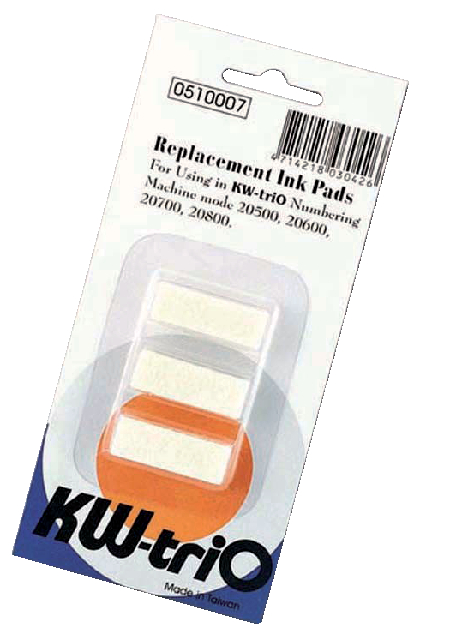 Stempelkussen KW-trio numeroteur 3 stuks Stempelkussen KW-trio numeroteur 3 stuks