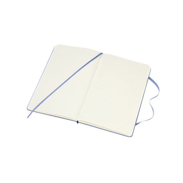 Notitieboek Moleskine large 130x210mm blanco hard cover hydrangea blue