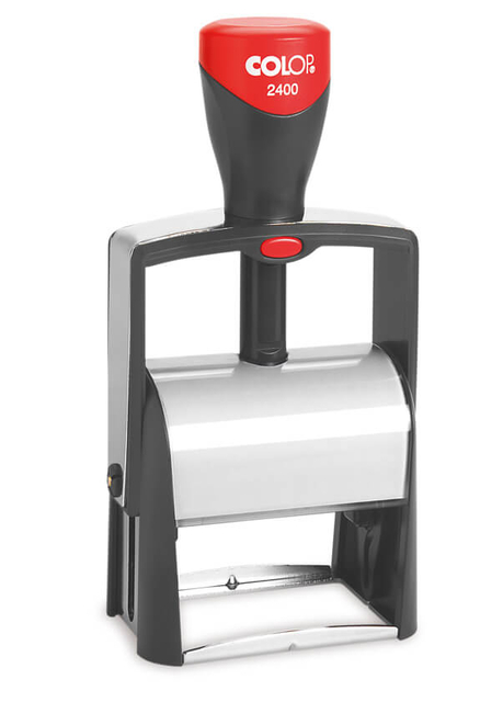 Tekststempel Colop Heavy Duty 2400 Classic Line personaliseerbaar rood