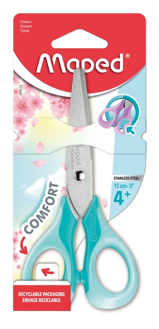 Schaar Maped Sensoft 13cm pastel assorti Schaar Maped Sensoft 13cm pastel assorti