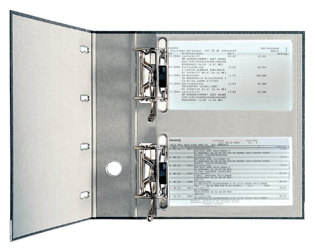 Ordner Leitz 1092 giro-bank met dubbele mechaniek 75mm karton A4 zwart Ordner Leitz 1092 giro-bank met dubbele mechaniek 75mm karton A4 zwart