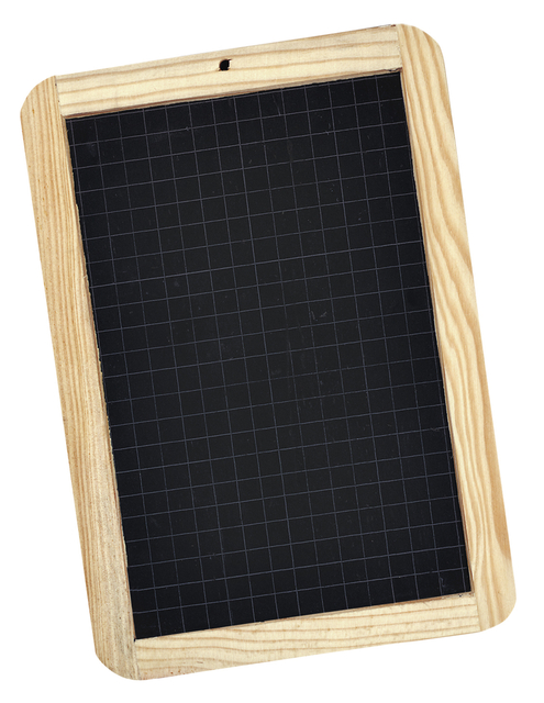 Krijtbord Giotto houten frame 180x260mm geruit zwart Krijtbord Giotto houten frame 180x260mm geruit zwart