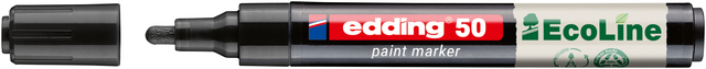 Paintmarker edding 50 EcoLine op waterbasis 2-3mm zwart Paintmarker edding 50 EcoLine op waterbasis 2-3mm zwart