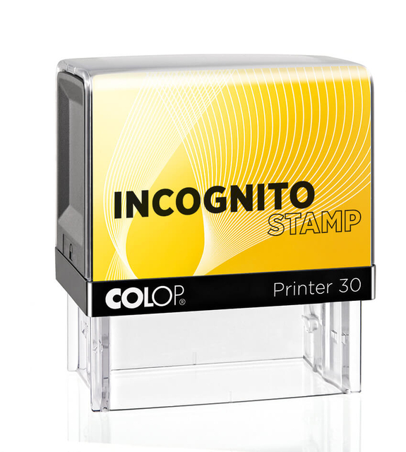 Tekststempel Colop Printer 30 incognito geel