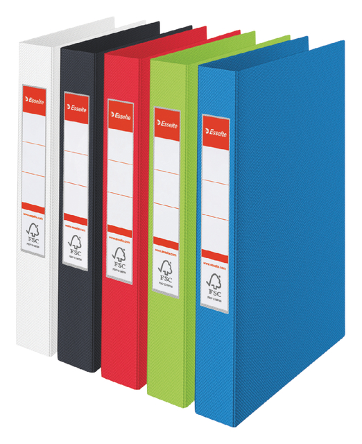 Ringband Esselte VIVIDA A4 2-rings O-mechaniek 25mm PP assorti Ringband Esselte VIVIDA A4 2-rings O-mechaniek 25mm PP assorti