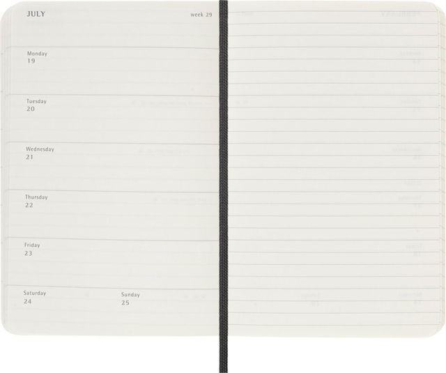 planner, notebook, openpage, week, ruled lines