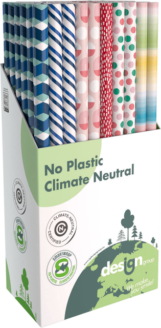 Inpakpapier IG Group Geo 200x70cm assorti Inpakpapier IG Group Geo 200x70cm assorti