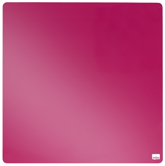 Whiteboard Nobo tegel 36x36cm roze magnetisch Whiteboard Nobo tegel 36x36cm roze magnetisch