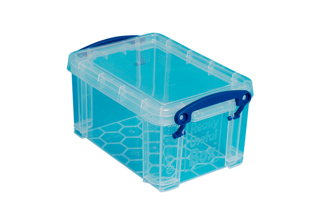 Opbergbox Really Useful 0.7 liter 155x100x80mm transparant wit Opbergbox Really Useful 0.7 liter 155x100x80mm transparant wit